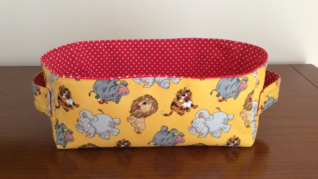 Madalena couture - Coudre Un petit Panier Rectangulaire Pour Enfant