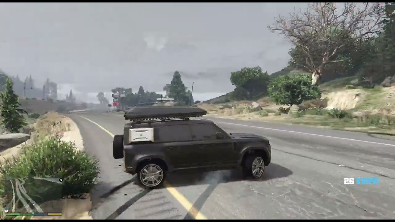 GTA 5 - Uber Driving with Land Rover Defender 110 #game