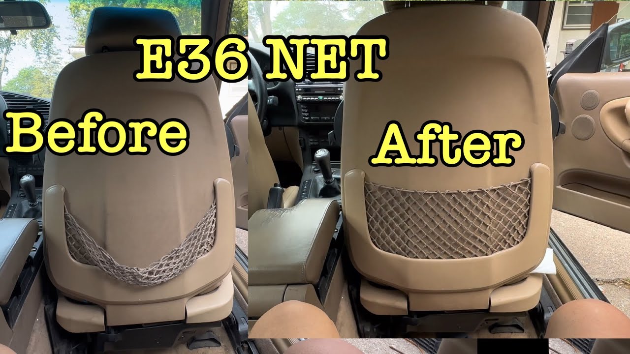 BMW E36 saggy seat net FIX