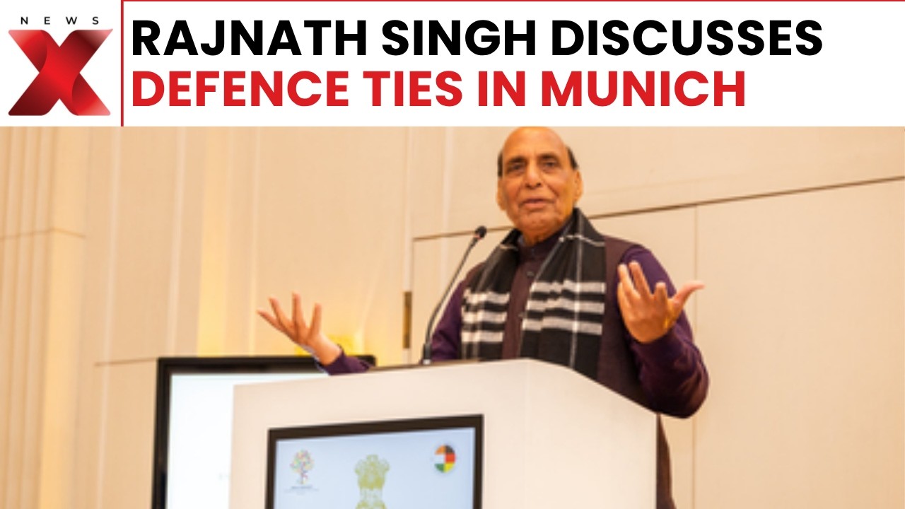 Munich, Germany Defence Minister Rajnath Singh says, I am happy to note that India-Germany defence