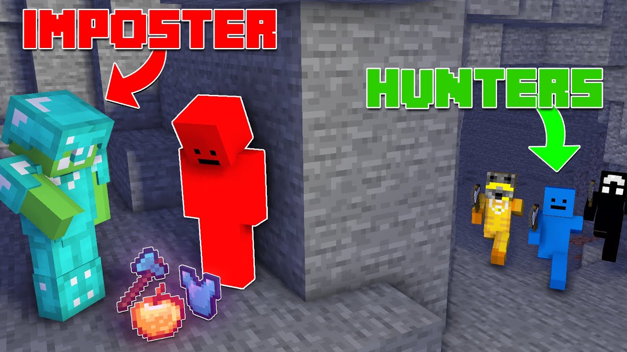 Minecraft Manhunt, но есть самозванец в роли автора...