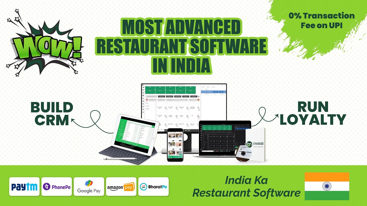 Why Restaurant Should Accept the Payment through UPI QR-Code on Bill | TMBill POS | TMBill  Software