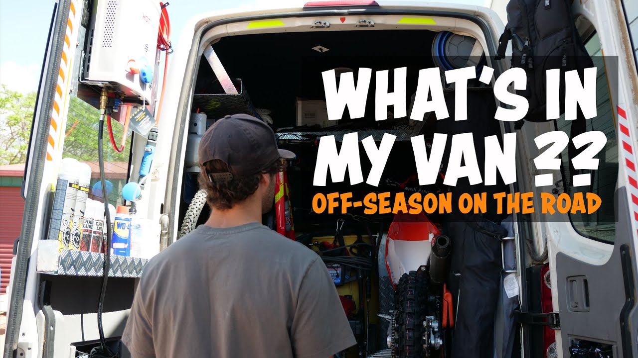 MOTO VAN GARAGE TOUR!!