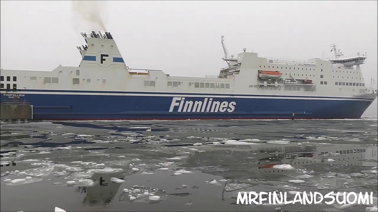 FinnLines M/S FinnFellow Arriving L&aring;ngn&auml;s &Aring;land 22 02 2021