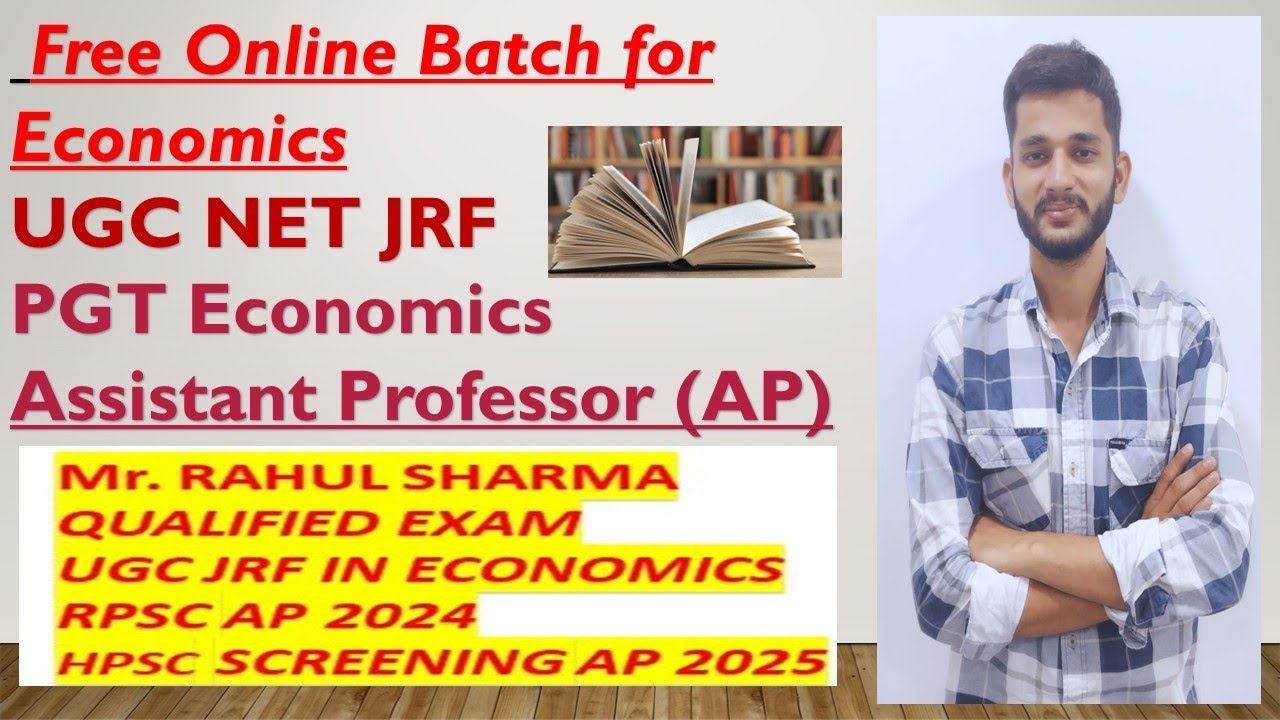 🔥 Free Economics Online Batch | Target JRF, PGT & Assistant Professor 🎓✨ 