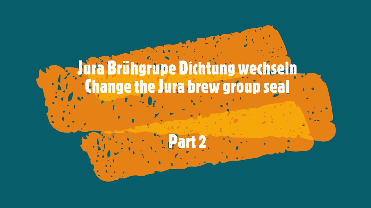 Jura Brühgruppe Dichtungen wechseln . Change Jura brew group seals.