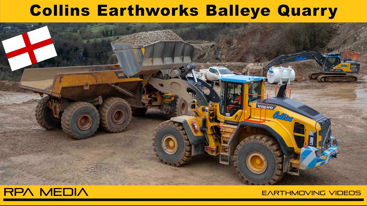 Volvo EC700 and L260H at Collins Balleye Quarry.
