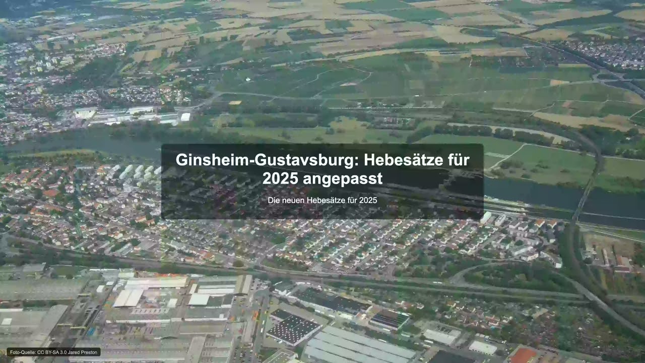 Ginsheim-Gustavsburg: Hebes&auml;tze f&uuml;r 2025 angepasst - Gewerbesteuer News