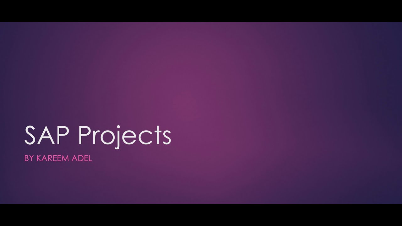 Different types of SAP Projects