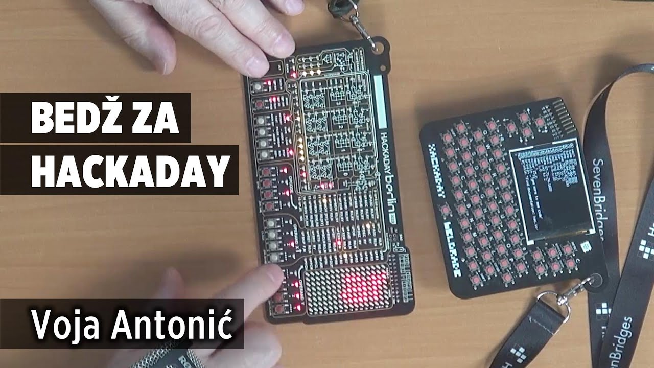 Bedž za Hackaday, Voja Antonić