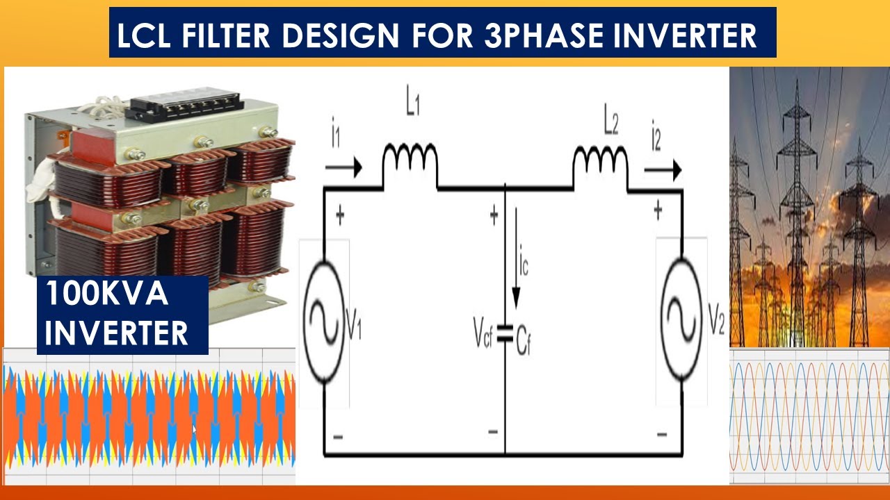 Design of LCL filter for 3 phase grid connected inverter.