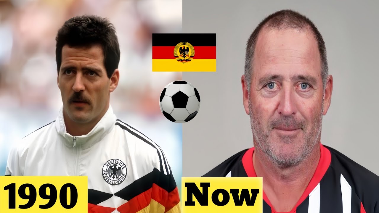 West Germany 🇩🇪 World Cup 1990 Squad ⚽ Then and Now | Football Legends