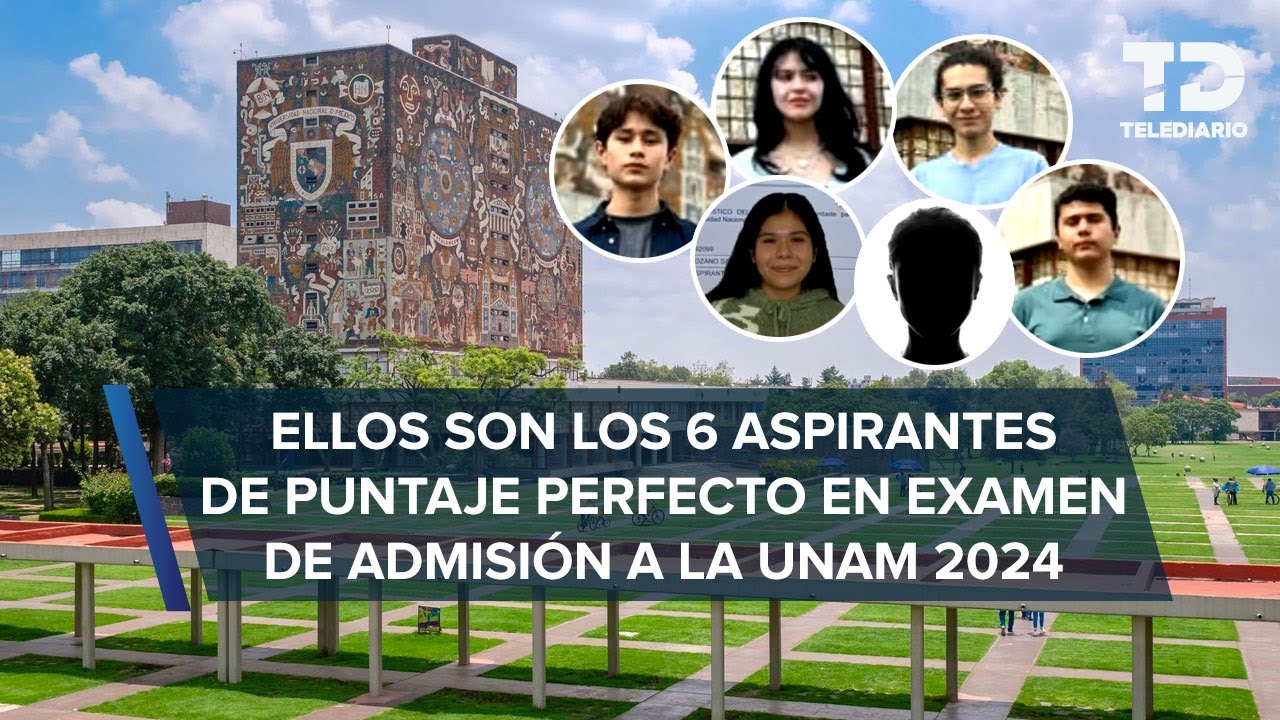 Conoce a los 6 estudiantes que lograron un puntaje PERFECTO en el examen de admisión de la UNAM