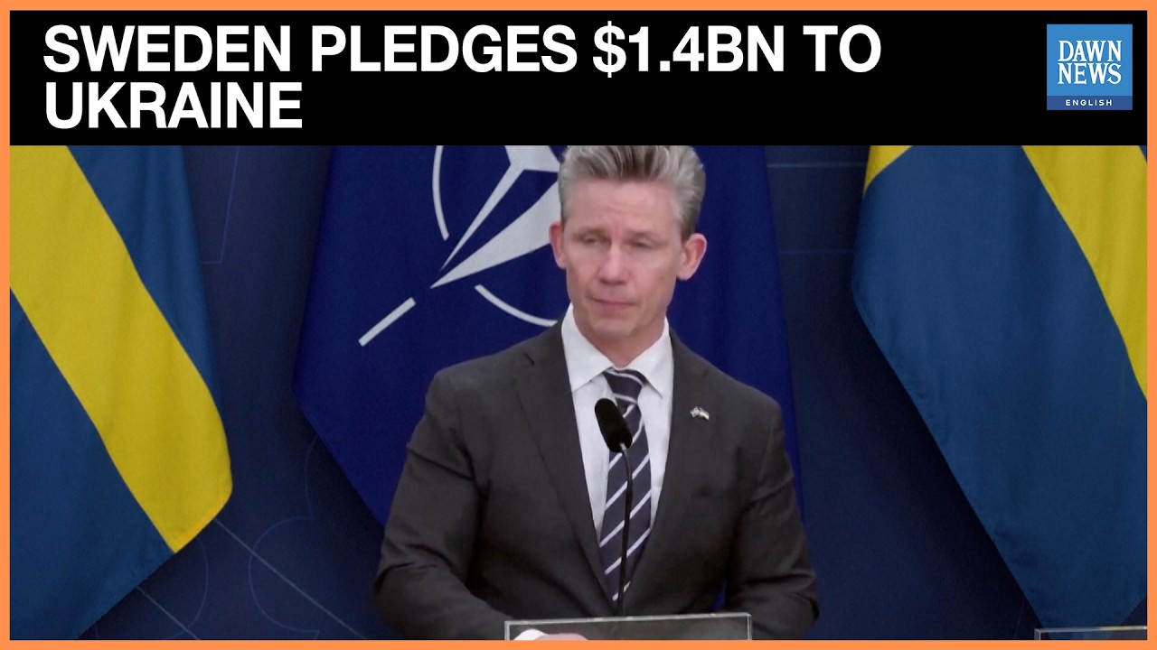Sweden Pledges Another $1.4 Billion in Military Aid to Ukraine | Dawn News English