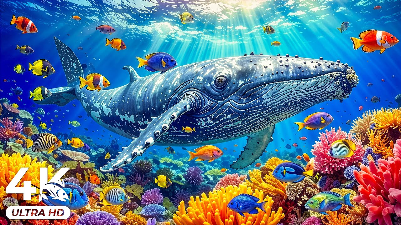 Amazing 4K Aquarium Journey – Exotic Coral Fish 🐠 Peaceful Underwater World for Sleep
