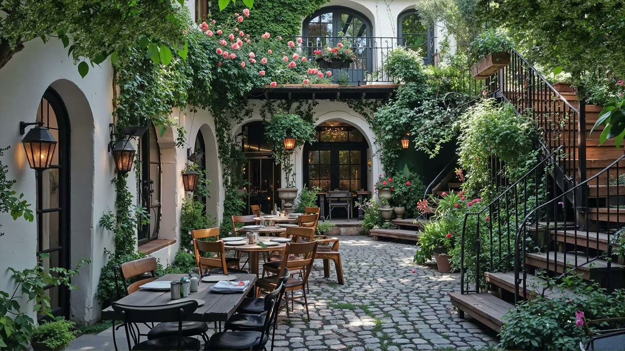 Romantic Jazz Garden 🌹 Smooth Jazz Music for Love, Cozy Café Nights & Gentle Emotions
