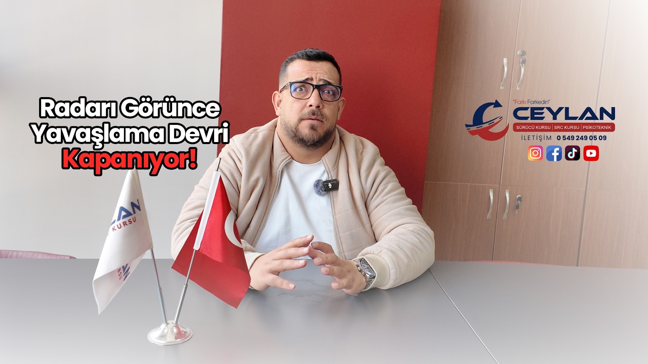 📍 Radarı Görünce Yavaşlama Devri Kapanıyor! #sürücükursu