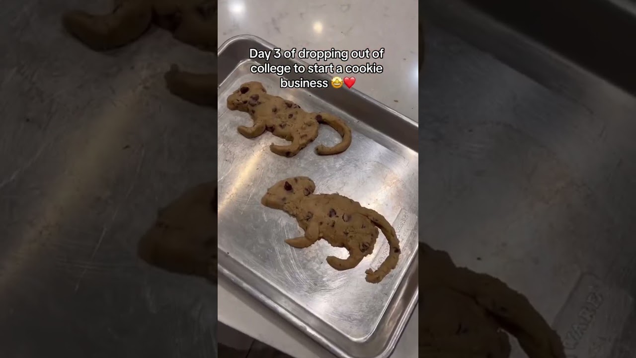 Dropping out of school to start a cookie business 👀😱