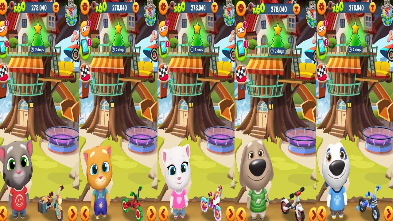Tom Gold Run.Tom vs Ginger vs Angela vs Been vs Hank Gameplay Android#31