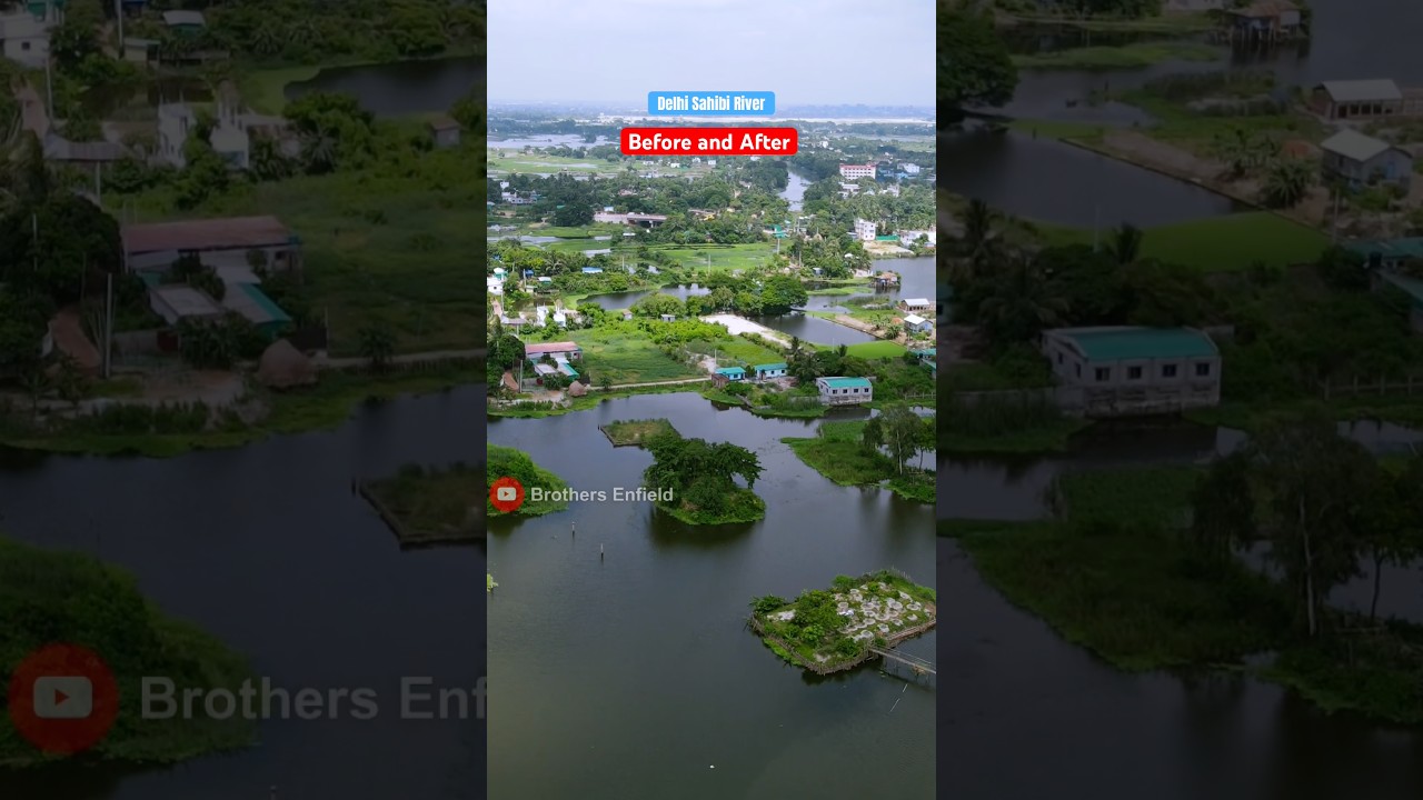 Delhi Sahibi River Before and After latest update