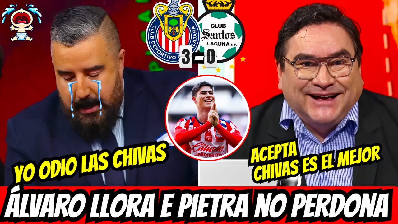 💥😎CHIVAS HUMILLA AL SANTOS CON SHOW DE HORMIGA 3-0! ÁLVARO LLORÓ EN VIVO!🥲😲NOTICIAS CHIVAS HOY
