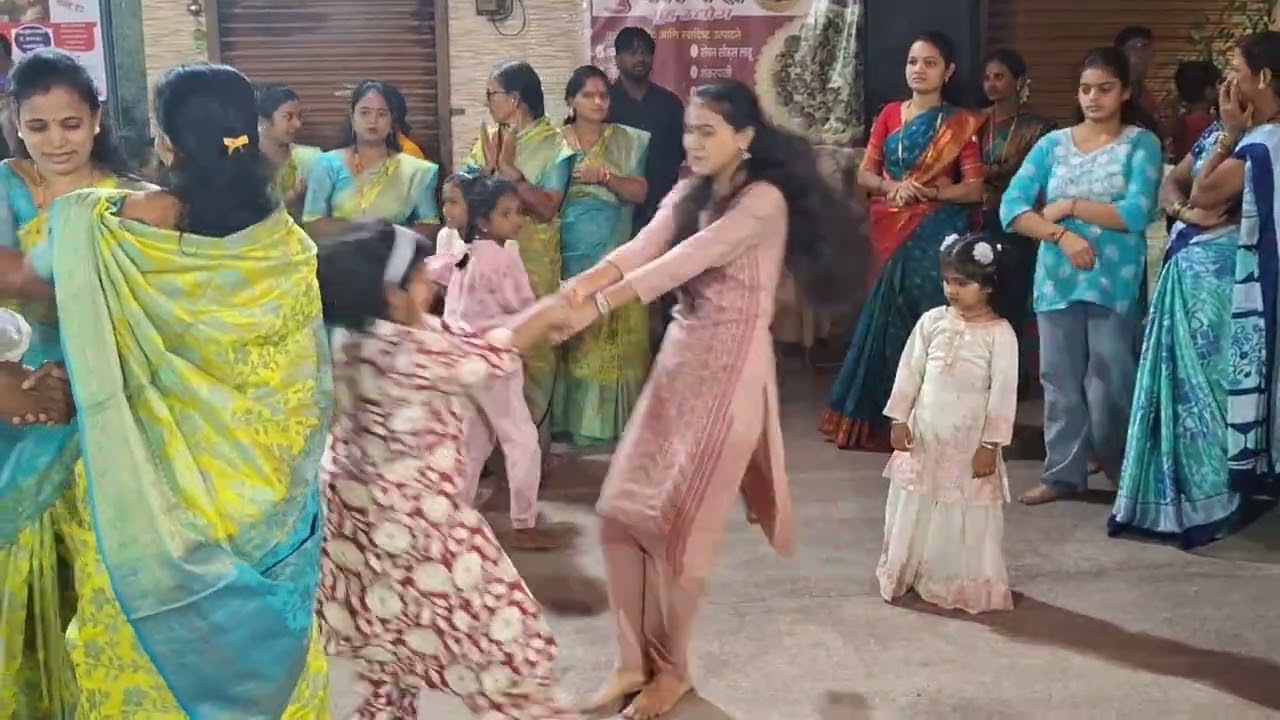 महीलांनी घेतला फुगडीचा आनंद | अखंड हरिनाम सप्ताह श्री सिद्धिविनायक मंदिर गणेश नगर अंबरनाथ.