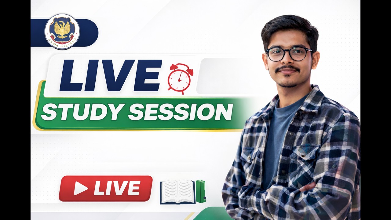Study with me Live || 3 Hour Study ⏰ || Deep Focus || CA Preparation