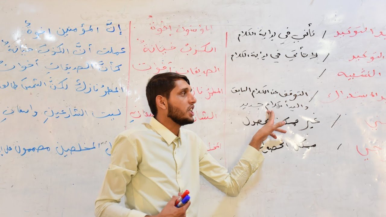 شرح موضوع الاستفهام الصف الثاني المتوسط