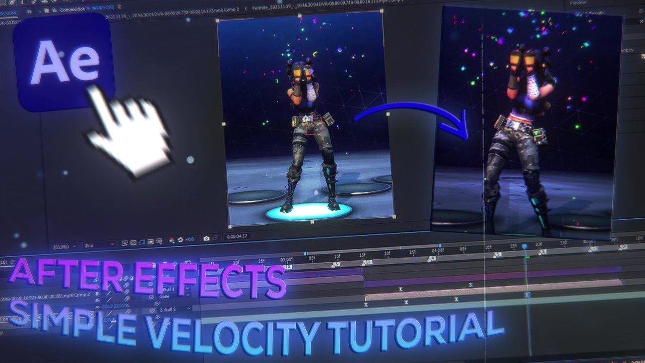 Простой урок по редактированию скорости (After Effects)