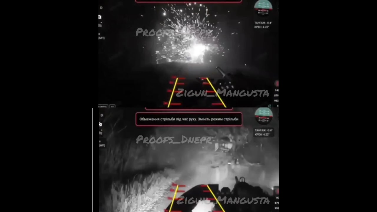 Ukrainian Ground Drone Attacks a Russian MT-LB