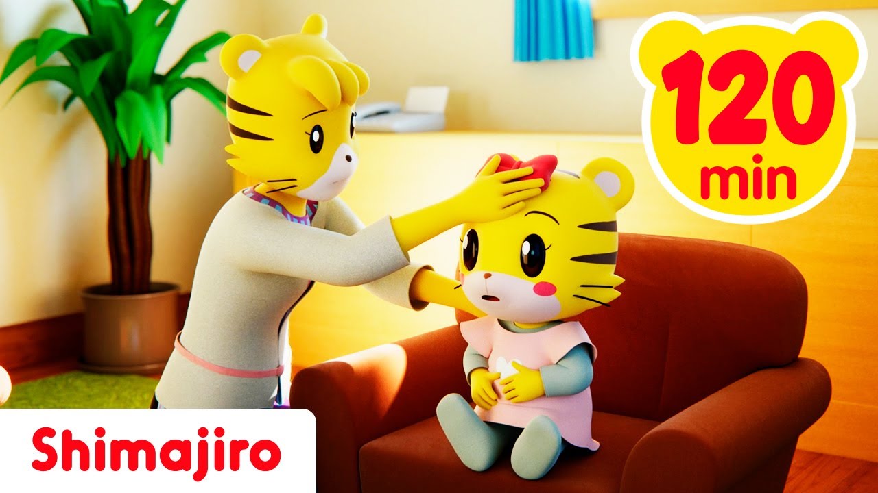 🤧💖 Shimajiro is Sick! 🐯 120 Minutes of Cozy Fun! 🛁 Songs & Stories about Health, Care & Love 🌈✨