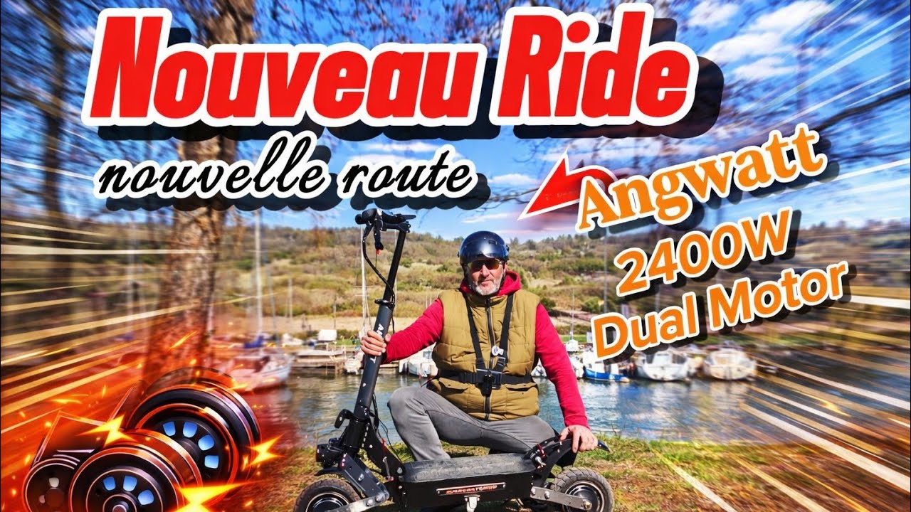 Nouveau Ride - Angwatt C1 2400W 52V Dual Motor  #rider #escooter #electricscooter #pourtoi 