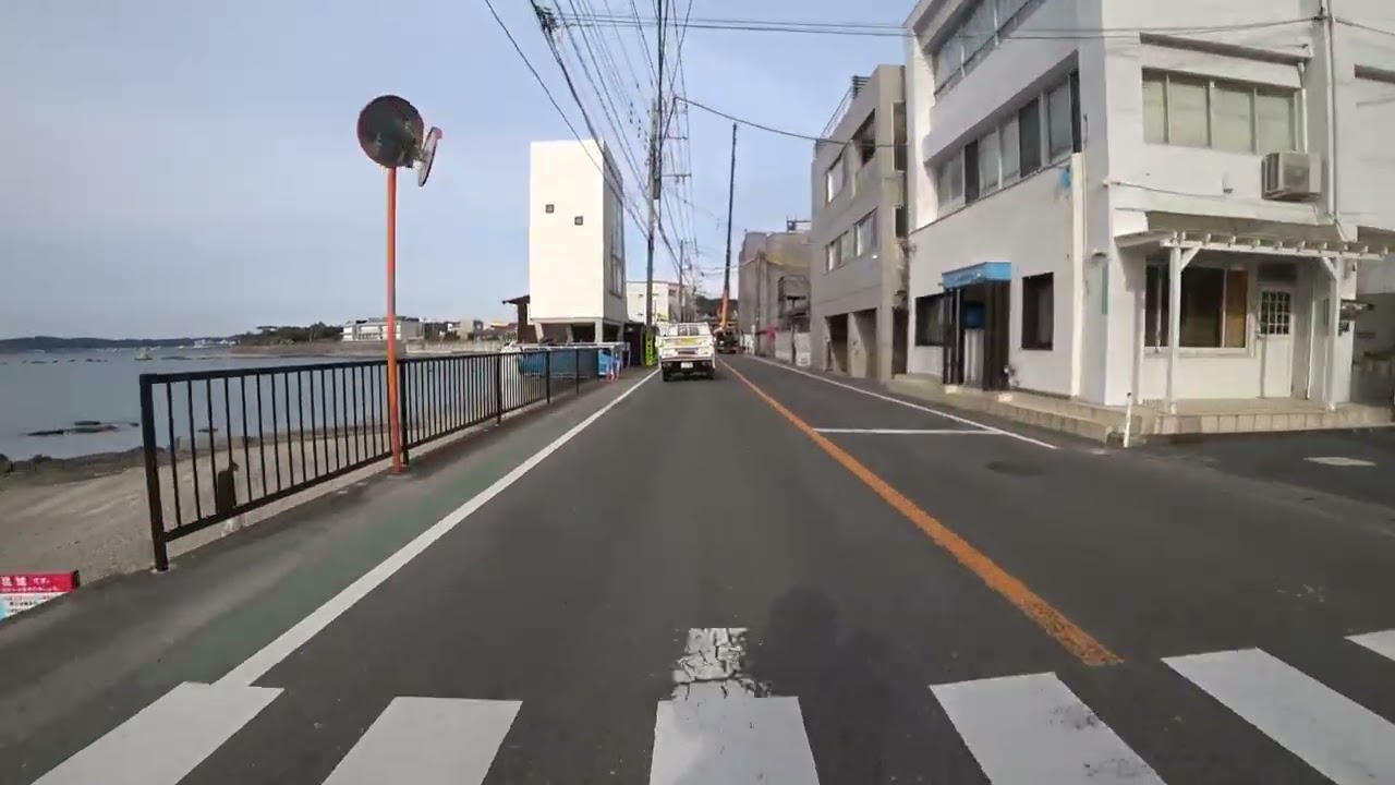 2024年12月20日 三浦半島ツーリング 【 その７ ： 最終 】  葉山 ( 国道134号線 ) ー 逗子 ( 渚橋 )