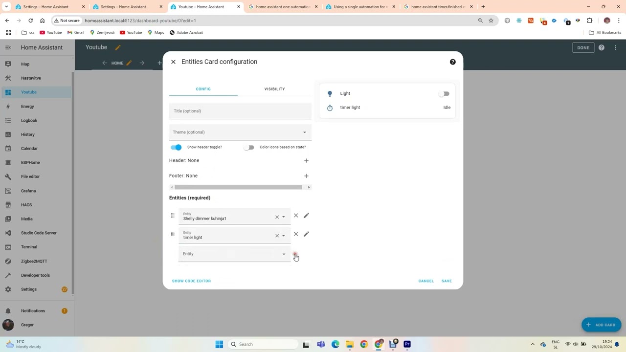 Automatically turn lights off after set number of minutes using Home Assistant