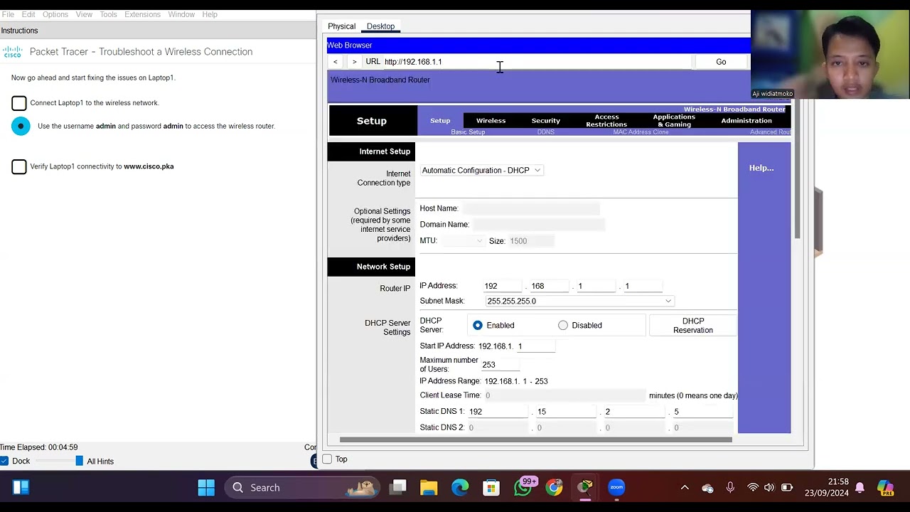 5.3.11-packet-tracer-troubleshoot-a-wireless-connection