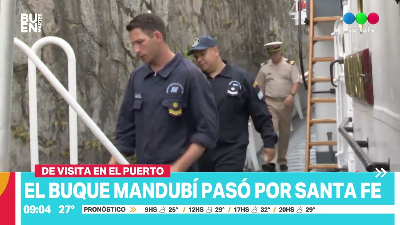 El Buque Mandubí de la Prefectura Naval Argentina pasó por Santa Fe
