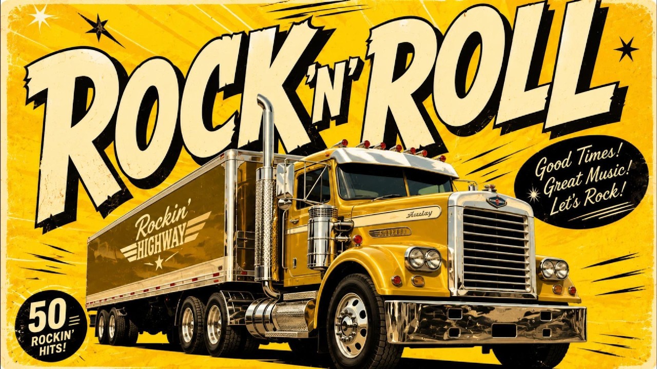 🚛 ROCK 'N' ROLL Forever | 50 Golden Highway Truck Rock 'N' Roll Classics