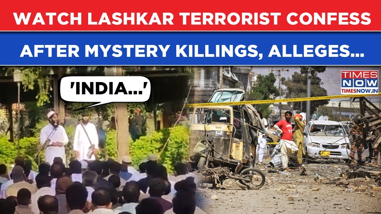 Lashkar Terrorist's Big Confession On Camera, Accuses India Of This After Unknown Gunmen Strike...
