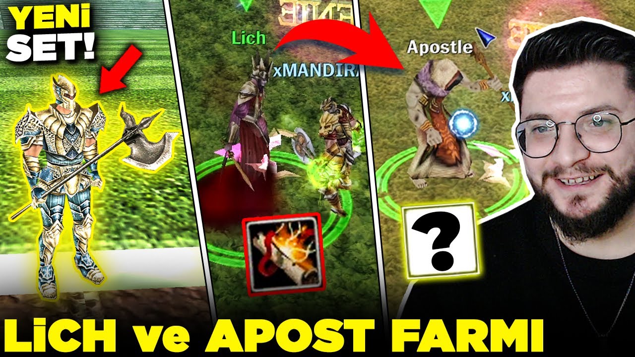 12 SAAT LİCH ve APOSTLE FARMI! BU SLOTLAR NEDEN BOŞ? | SIFIRDAN WARRİOR #3 | Knight Online