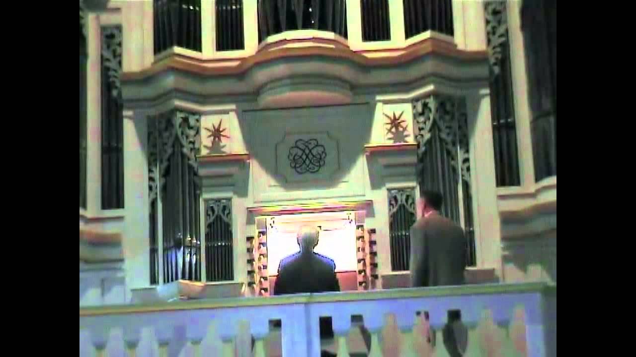 Gustav Leonhardt &agrave; l'&eacute;glise de Pontaumur