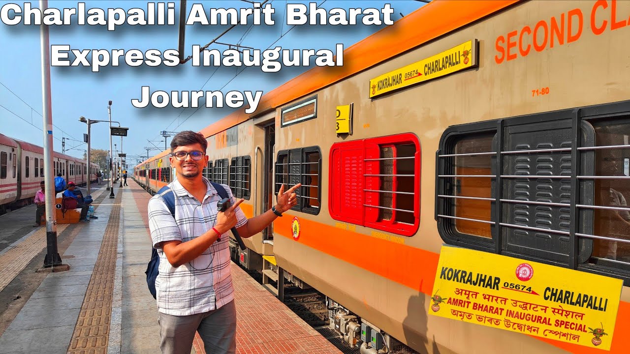 Inaugural Journey Kamakhya Charlapalli Amrit Bharat Express | Brand new train from Assam to Hydrabad