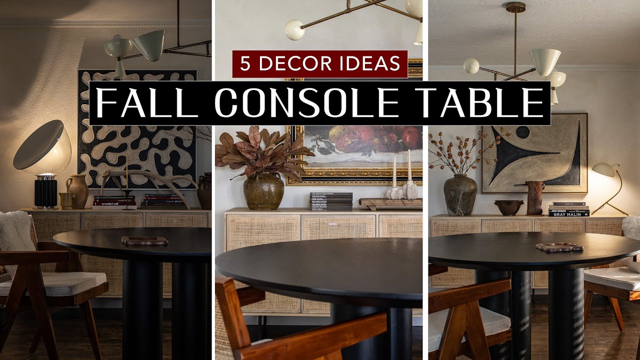 5 Unique Ways To Decorate With A Console Table