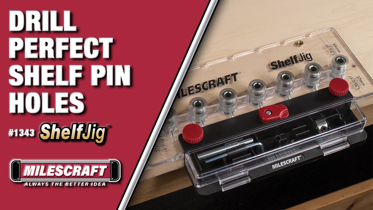 Milescraft 1343 ShelfJig - Create custom cabinet shelving like a Pro
