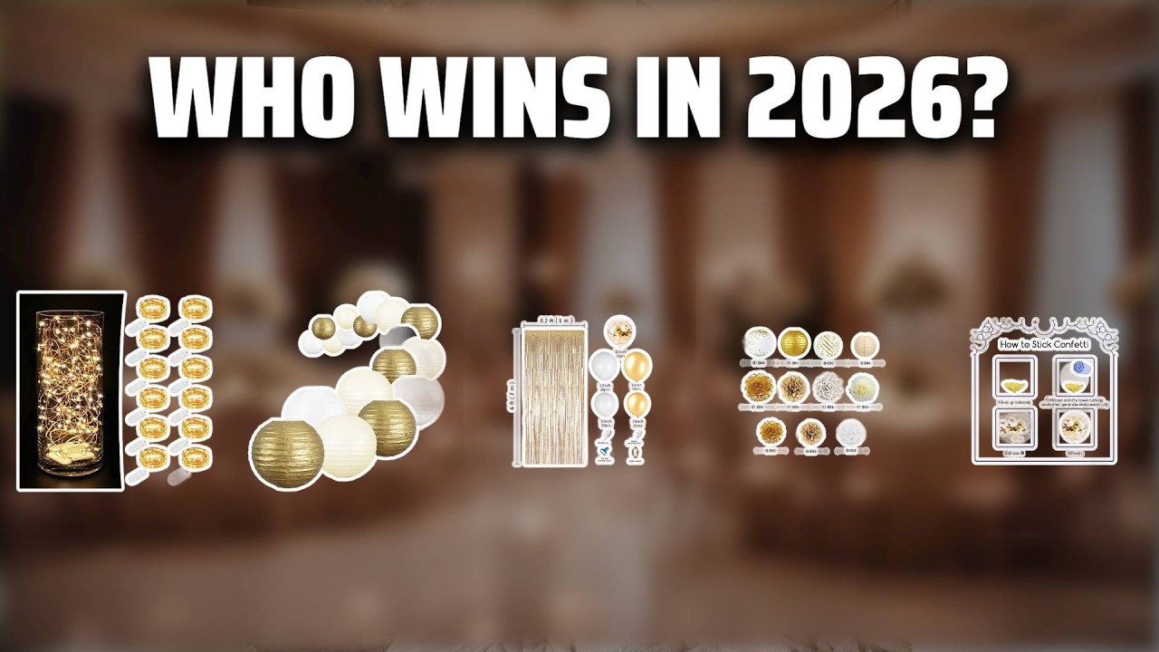 The Top 5 Best White And Gold Party Decorations in 2026 - Must Watch Before Buying!