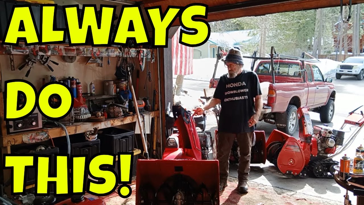 5 THINGS You ALWAYS Should Do With Your HONDA Snowblower !