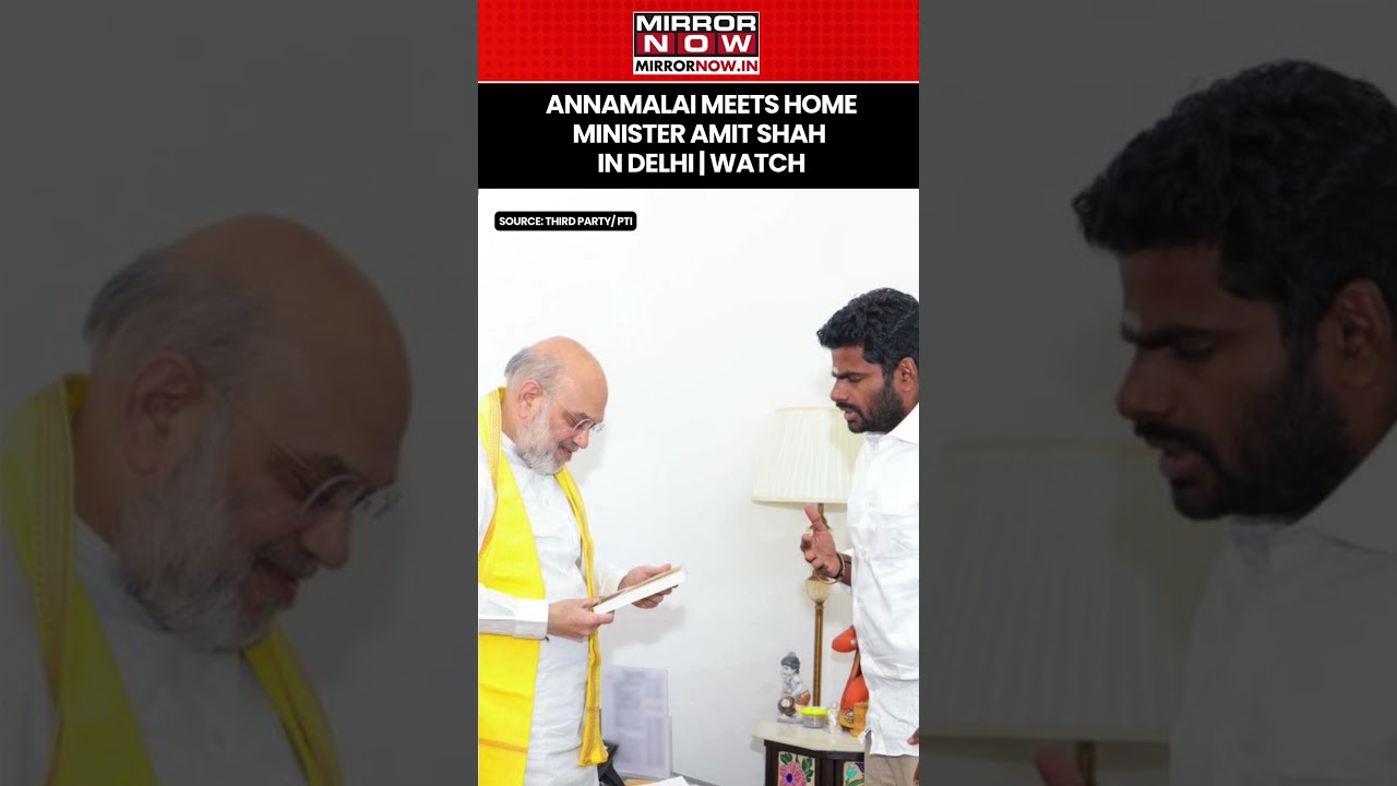 K Annamalai Meets Union HM Amit Shah In Delhi After Resigning To BJP Chief Nitin Nabin #shorts
