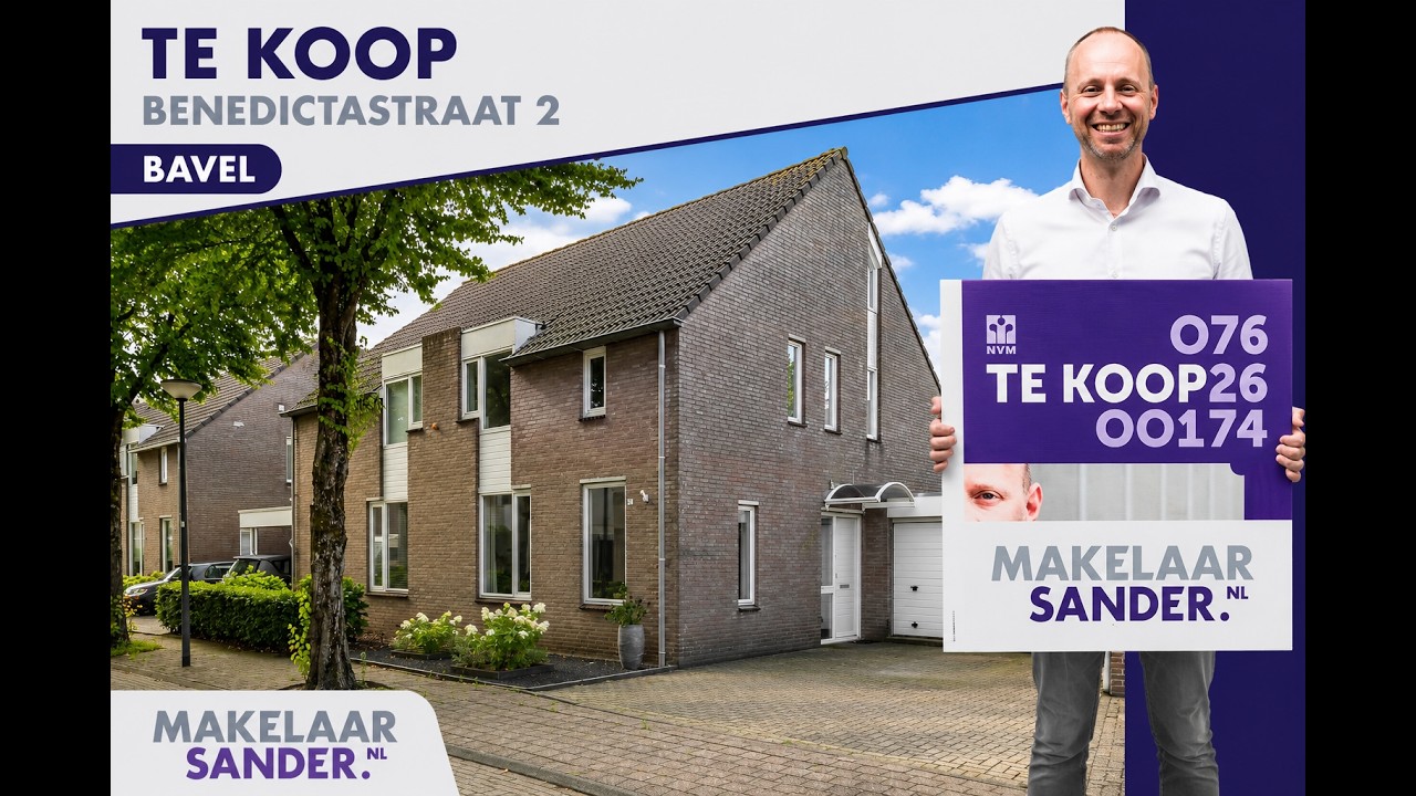 Leuke twee onder een kapwoning aan de Benedictastraat 2 te Bavel