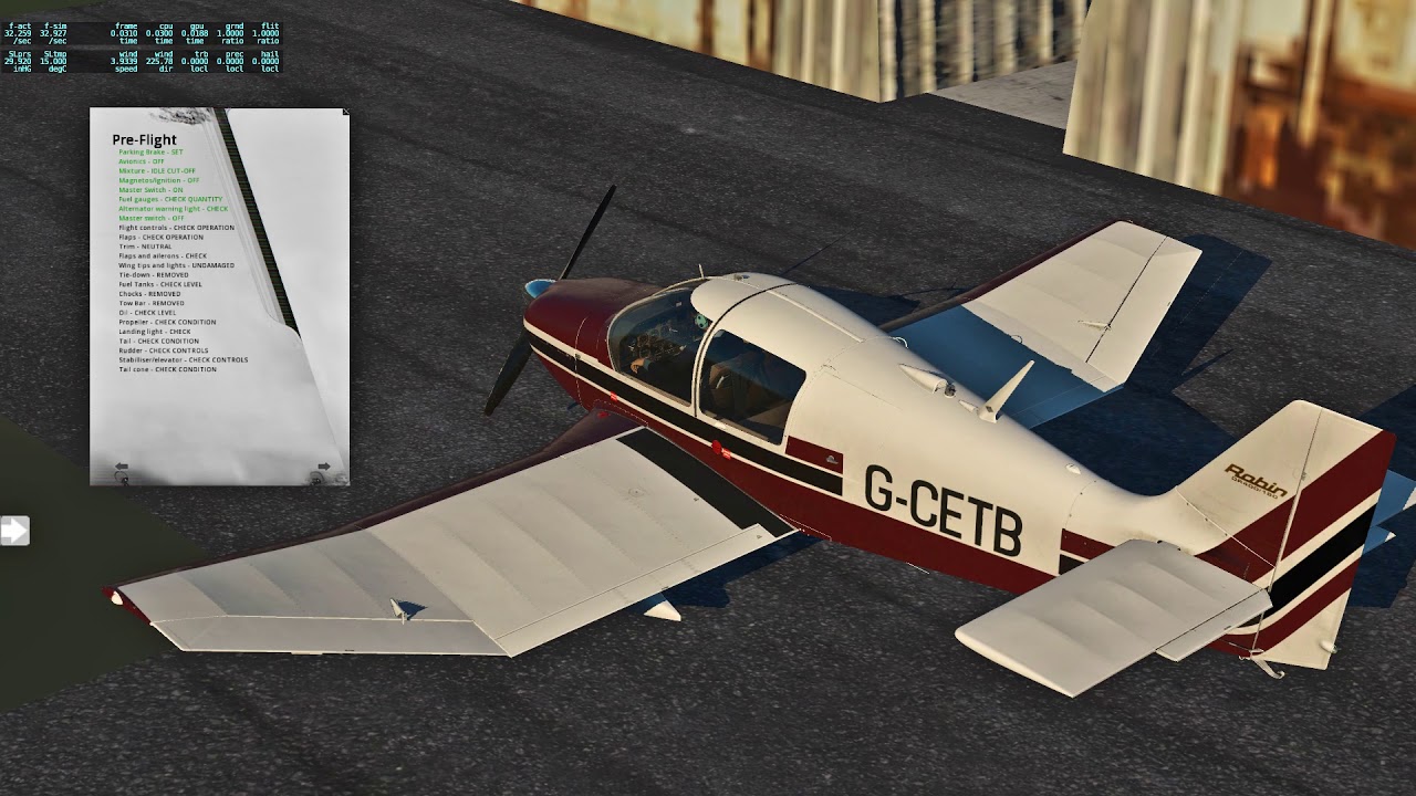 X Plane 11 Just flight DR400 test LFOB