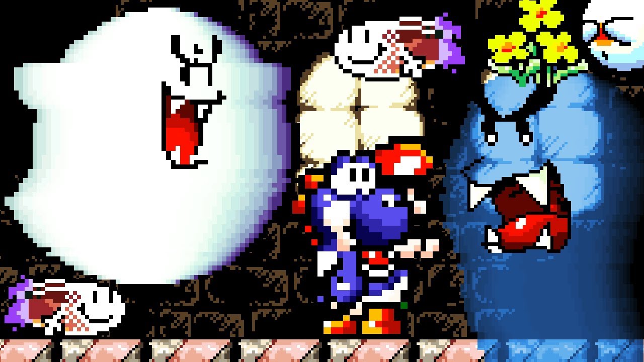 Yoshi's Island - No Damage 100% Walkthrough (World 2)
