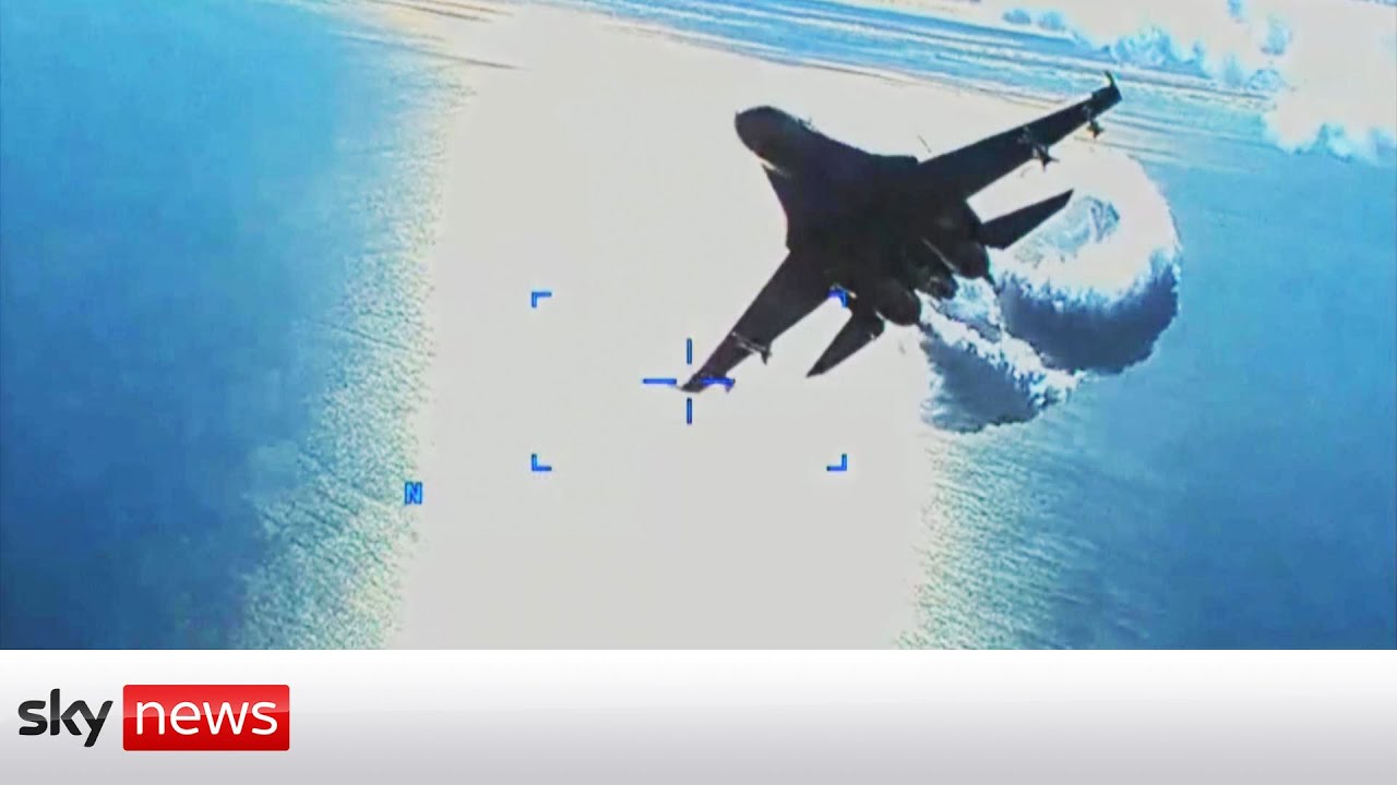 Russian fighters down a US surveillance drone over the Black Sea